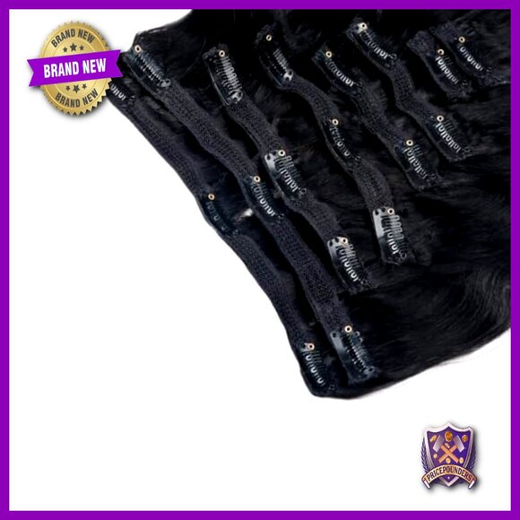 26 Inch Clip In Human Hair Extensions Body Wave 120g 7 Pieces